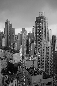 View looking west from Sheung Wan, 11 July 2019