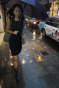 Hollywood Road in Rain, Central, 1 August 2019