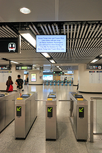 Station closure notice, Admiralty MTR station, 1 September 2019
