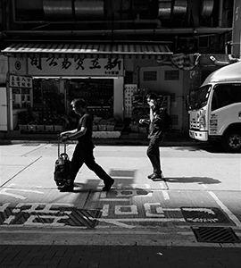 Street scene, Ko Shing Street, Sheung Wan, 16 September 2019
