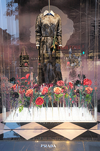 Prada shop window display, Chater Road, Central, 27 September 2019