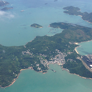 Lamma Island viewed from above, 6 September 2019