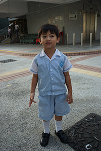 Young resident, Kwai Shing West Estate, 18 October 2019