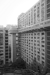 Elevator tower, Kwai Shing West Estate, New Territories, 18 October 2019