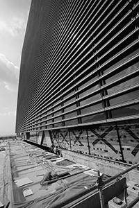 M+ under construction, West Kowloon Cultural District, 25 October 2019