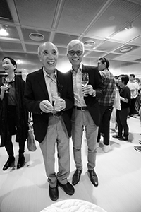 Solicitor Vincent Lo (left) and Museum Director Louis Ng (right) at a Ceremony for the reopening of Hong Kong Museum of Art after renovation, Tsim Sha Tsui, 30 October 2019