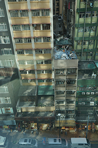 View from 33 Des Voeux Road West, Sheung Wan, 7 November 2019