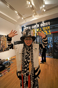 Exhibition opening of Frog King (Kwok Mang Ho), Chancery Lane Gallery, Central, 8 November 2019