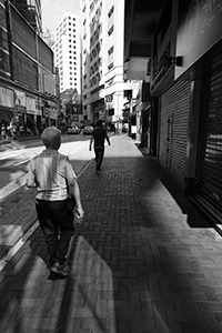 Light and shade, Queen's Road Central, Sheung Wan, 3 November 2019
