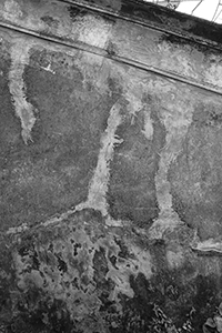 Detail of a wall, Tai Peng Old Village, Lamma Island, 15 December 2019