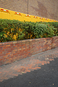 Polytechnic University surrounded by yellow barricades, Cheong Wan Road, 22 December 2019