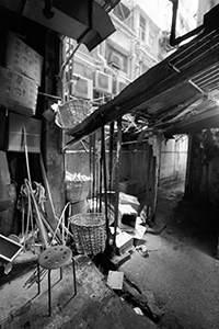 Basement level of Champagne Court, Carnarvon Road, Tsim Sha Tsui, 26 December 2019