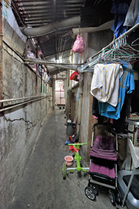 Basement level of Champagne Court, Carnarvon Road, Tsim Sha Tsui, 26 December 2019