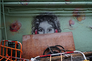Street art, Chung Ching Street, Sai Ying Pun, 20 July 2019
