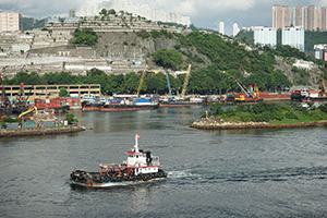 View towards Tsuen Wan from Tsing Yi, 24 July 2019