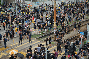'Reclaim Yuen Long' protest against the mob attack on 7.21, Yuen Long, 27 July 2019