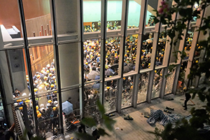 Protesters enter the Legislative Council, Admiralty, 1 July 2019