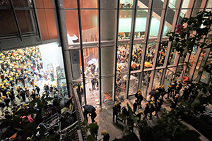 Protesters enter the Legislative Council, Admiralty, 1 July 2019