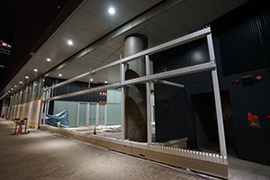 Entrance to the Legislative Council, in the aftermath of the July 1 unrest, Admiralty, 6 July 2019