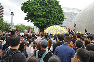 Anti-extradition bill march from Tsim Sha Tsui to West Kowloon Station, Salisbury Road, 7 July 2019