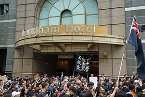 Anti-extradition bill march from Tsim Sha Tsui to West Kowloon Station, Kowloon Park Drive, 7 July 2019