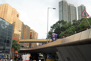Anti-extradition bill march from Tsim Sha Tsui to West Kowloon Station, Kowloon Park Drive, 7 July 2019