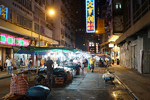 Temple Street night market, Yau Ma Tei, 7 July 2019