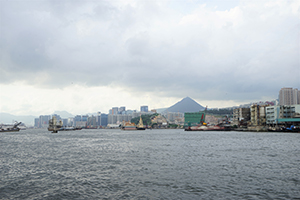 View of Kowloon from the ferry between Lei Yue Mun and Sai Wan Ho, 12 July 2019