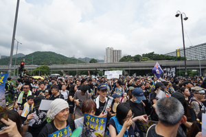 Anti-extradition bill march from Tai Wai to Sha Tin, 14 July 2019