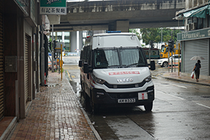 Police vehicle, Sai Ying Pun, 31 August 2019
