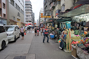 Street scene, Kweilin Street, Sham Shui Po, 1 September 2019