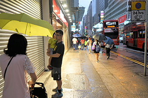 Street scene, Nathan Road, Mongkok, 1 September 2019