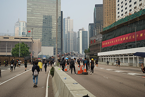Tear gas on Harcourt Road, Admiralty, 29 September 2019