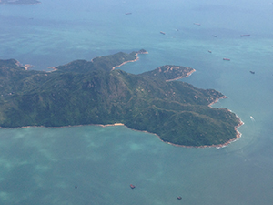 Lamma Island viewed from above, 6 September 2019