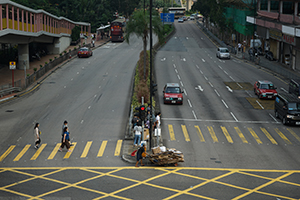 Junction of Kwai Fuk Road and Hing Fong Road, Kwai Chung, 18 October 2019