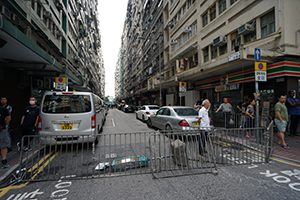 Barricade on Man Ying Street, Kowloon, 20 October 2019