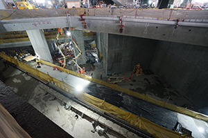 M+ under construction, West Kowloon Cultural District, 25 October 2019