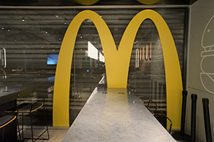 McDonald's with shutter closed, Admiralty, 6 October 2019