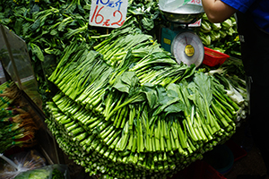 Vegetables on sale, Queen's Road West, Shek Tong Tsui, 7 November 2019