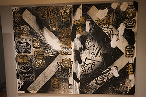 Exhibition opening of Frog King (Kwok Mang Ho), Chancery Lane Gallery, Central, 8 November 2019