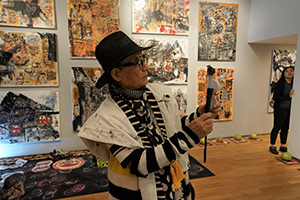 Exhibition opening of Frog King (Kwok Mang Ho), Chancery Lane Gallery, Central, 8 November 2019