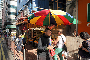 Street scene, Morrison Street, Sheung Wan, 16 November 2019