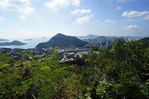 Brick Hill (Nam Long Shan) viewed from Mount Cameron, 23 November 2019