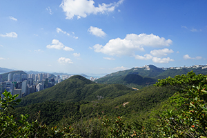 A view from Mount Cameron of the south side of Hong Kong Island, 23 November 2019