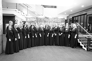 Group photo of the Estonian Philharmonic Chamber Choir, City Hall, Central, 30 November 2019