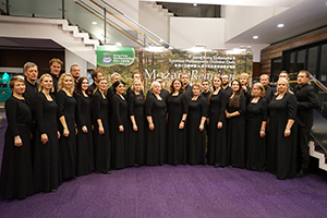 Group photo of the Estonian Philharmonic Chamber Choir, City Hall, Central, 30 November 2019