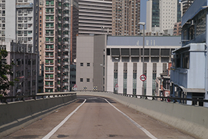 Hill Road flyover, blocked to traffic by protesters, 15 November 2019