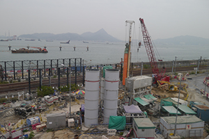 Construction site, Chek Lap Kok, 20 November 2019