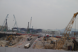 Construction site, Chek Lap Kok, 20 November 2019