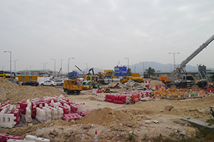 Construction site, Chek Lap Kok, 20 November 2019